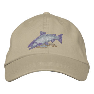 Chinook Salmon Bestickte Kappe