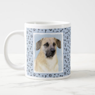 Chinook (Tropfohren) Gemälde - Original Hundkunst Jumbo-Tasse