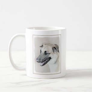 Chinook (Tropfohren) Gemälde - Original Hundkunst Kaffeetasse