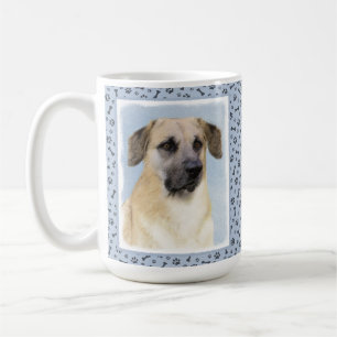 Chinook (Tropfohren) Gemälde - Original Hundkunst Kaffeetasse