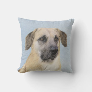 Chinook (Tropfohren) Gemälde - Original Hundkunst Kissen