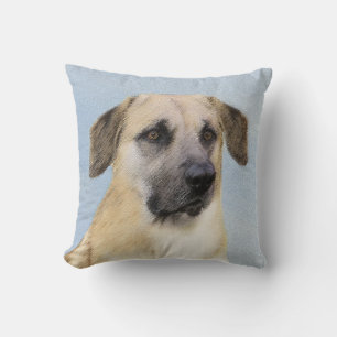 Chinook (Tropfohren) Gemälde - Original Hundkunst Kissen