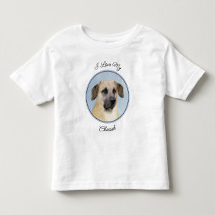 Chinook (Tropfohren) Gemälde - Original Hundkunst Kleinkind T-shirt