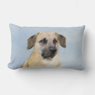 Chinook (Tropfohren) Gemälde - Original Hundkunst Lendenkissen