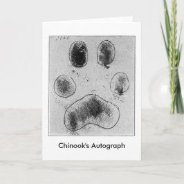 Chinooks Autogramm Feiertagskarte