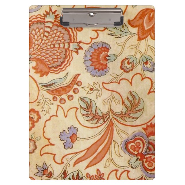 Chintz Paisley Antike Muster Klemmbrett (Vorderseite)