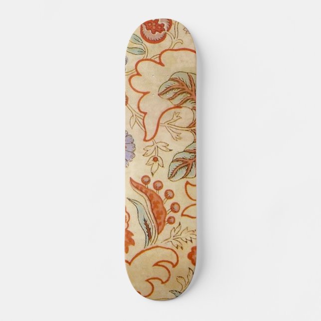 Chintz Paisley Antike Muster Skateboard (Vorderseite)