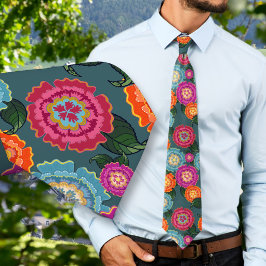 Chintz-Wiesen-Blumenkunstmuster Krawatte