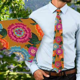 Chintz-Wiesen-Blumenkunstmuster Krawatte
