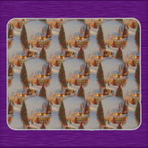 Chintzy Village Christmas Tree Snow Globe Muster