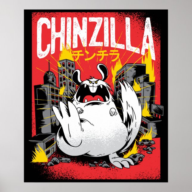 Chinzilla Chinchilla Monster Poster (Vorne)