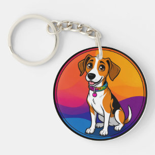 Chiot animé mignon avec collier