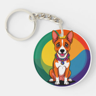 Chiot animé mignon avec collier