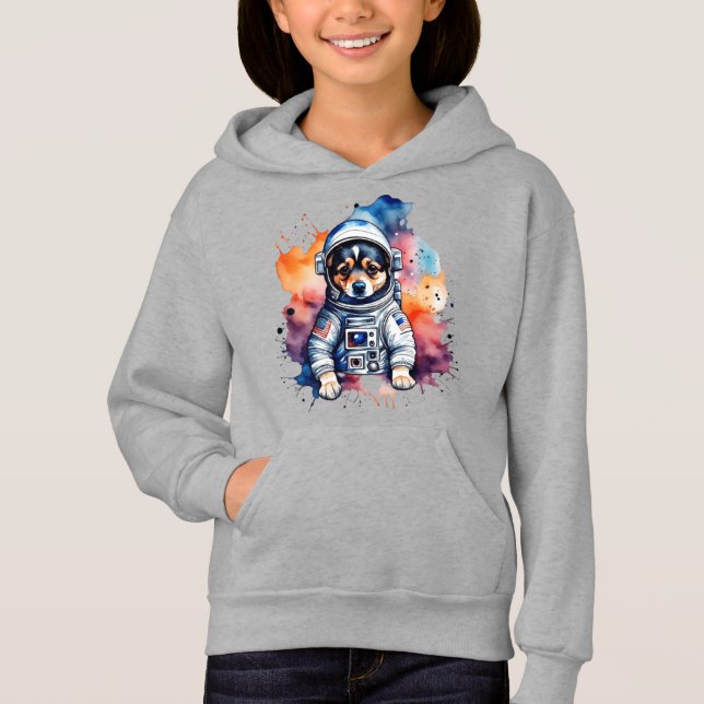 chiot astronaute chien de l'espace mignon (Devant)