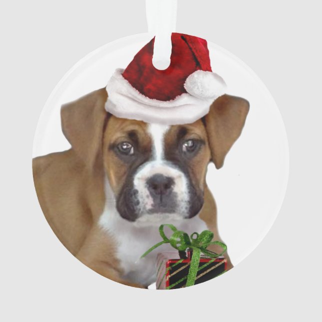 Chiot de boxeur de Noël (dos)