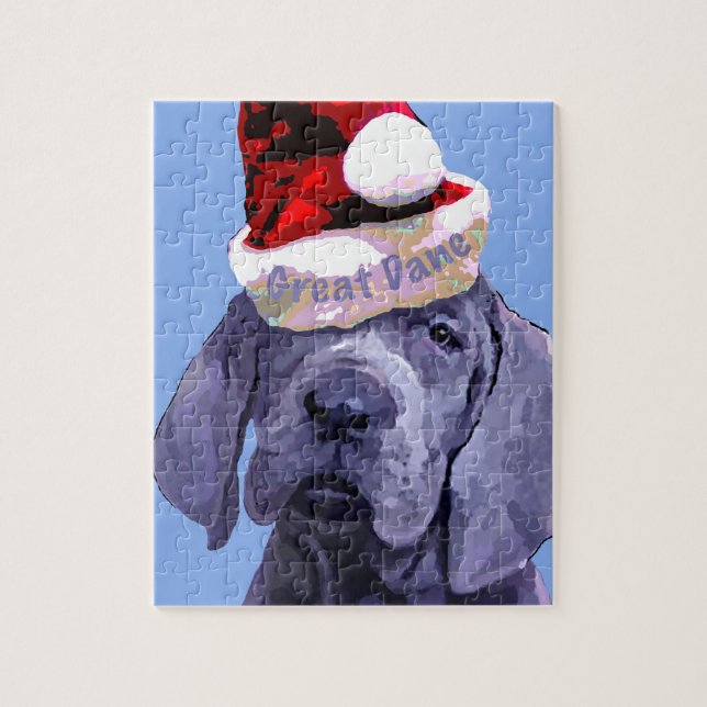 Chiot de great dane dans le puzzle de casquette de (Vertical)