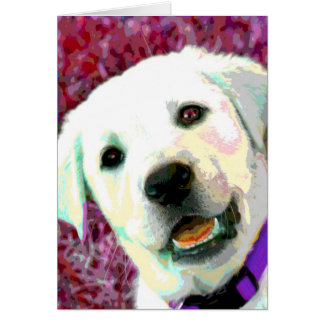 Chiot de laboratoire de jaune d'ART de bruit