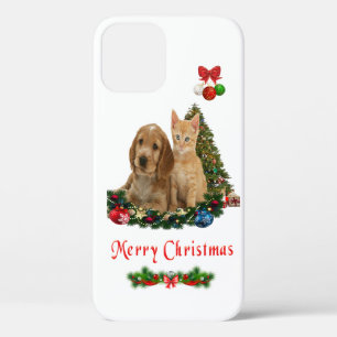 Chiot et chaton iPhone 12 coque