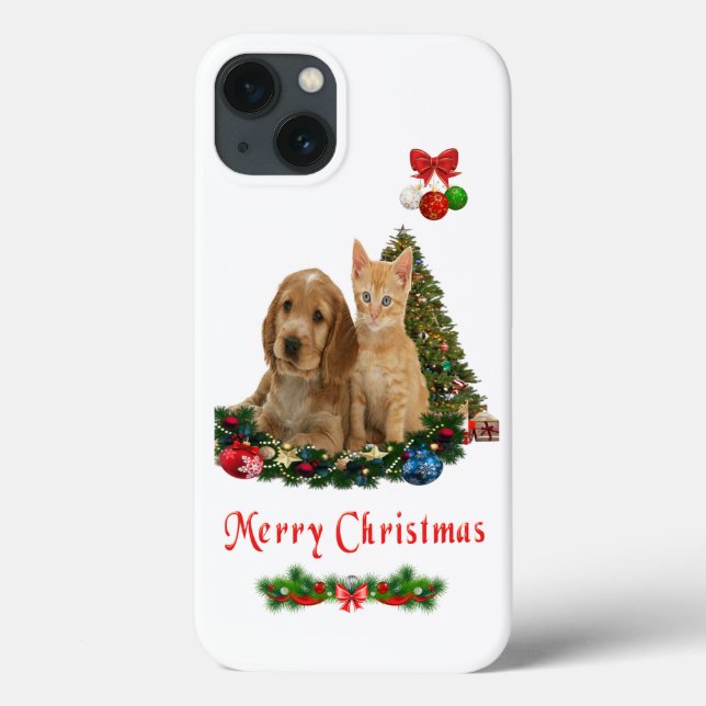 Chiot et chaton iPhone 13 coque (Verso)