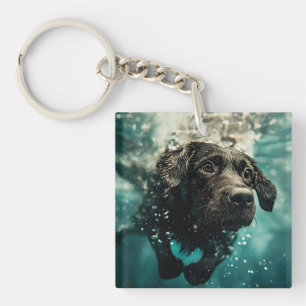Chiot labrador nageant sous l'eau Design