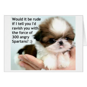 Chiot spartiate en colère