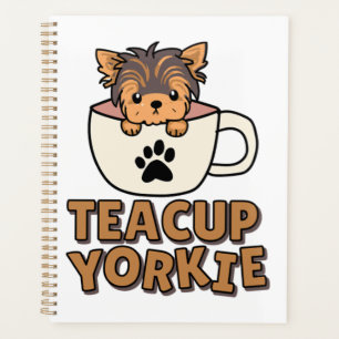 chiot Yorkie en tasse à thé