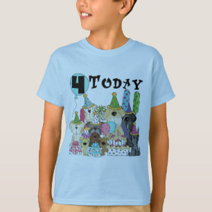 Chiots 4e anniversaire Bash Tshirts et cadeaux