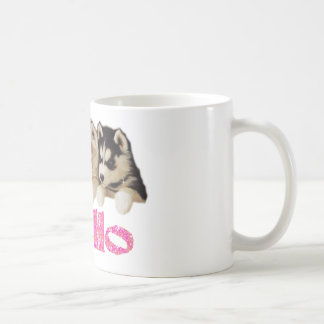 CHIOTS DE CHIEN DE TRAÎNEAU SIBÉRIEN DE TASSE DE