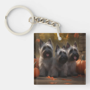 Chiots Terrier Skye Automne Délice Citrouille