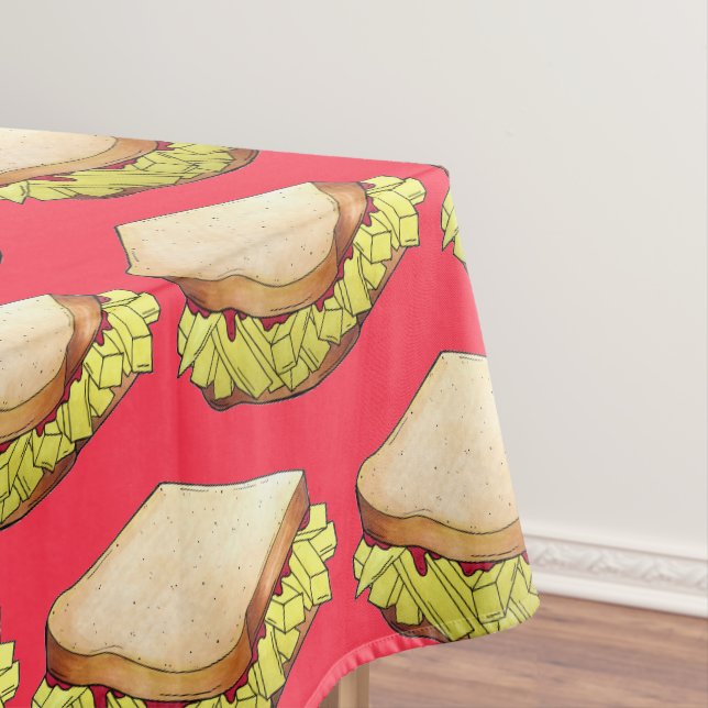 Chip Butty UK British Food Sandwich Tischdecke (Beispiel)