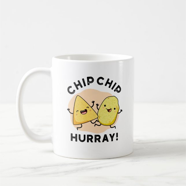 Chip Chip Hooray Funny Happy Crisps Pub Kaffeetasse (Links)