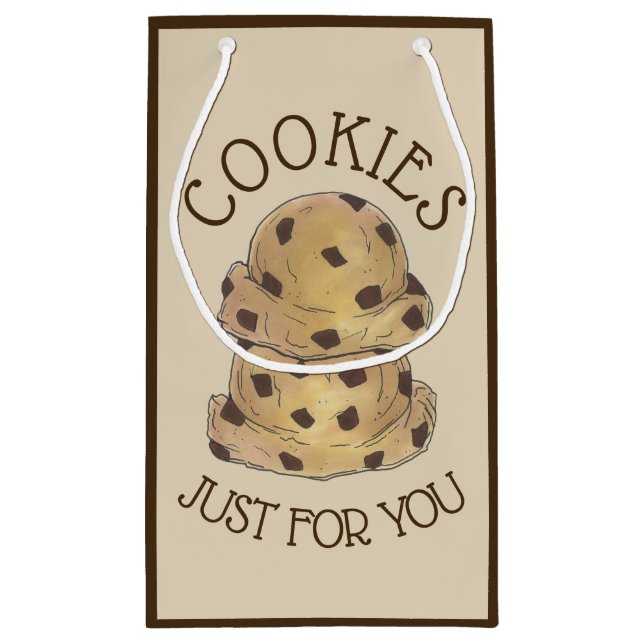 Chip Cookie Teig Cookies Schokolade nur für Sie Kleine Geschenktüte (Rückseite)
