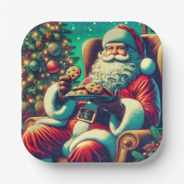 Chip-Cookies von Santa Chocolate | Weihnachten Pappteller