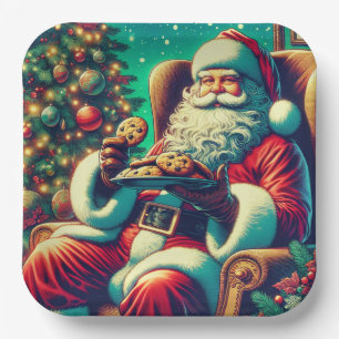 Chip-Cookies von Santa Chocolate   Weihnachten Pappteller