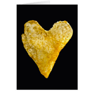 Chip de pomme de terre en forme de coeur