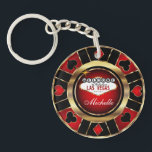Chip-Design in Gold und Rot-Poker - Individualisie Schlüsselanhänger<br><div class="desc">Gold, Rot und Black Poker Chip Design Schlüsselanhänger bereit für Sie zu personalisieren. ⭐ Dieses Produkt ist zu 100% benutzerdefinierbar. *****Klicken Sie auf die SCHALTFLÄCHE ANKLICKEN, um hinzuzufügen, zu löschen, zu verschieben, zu verändern, umzudrehen, zu drehen, etc... alle Grafiken oder Texte oder verwenden Sie die Eingabefelder. 99% meiner Designs in...</div>