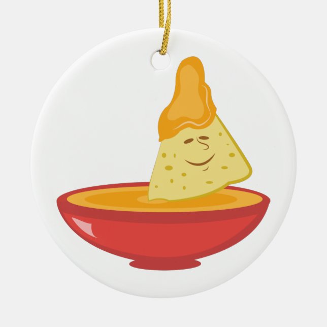 Chip & Dip Keramik Ornament (Vorne)