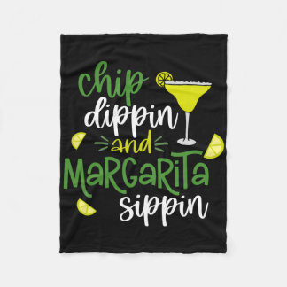 Chip Dippin' and Margarita Sippin' Cinco de Mayo F Fleecedecke