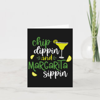 Chip Dippin' and Margarita Sippin' Cinco de Mayo F Karte