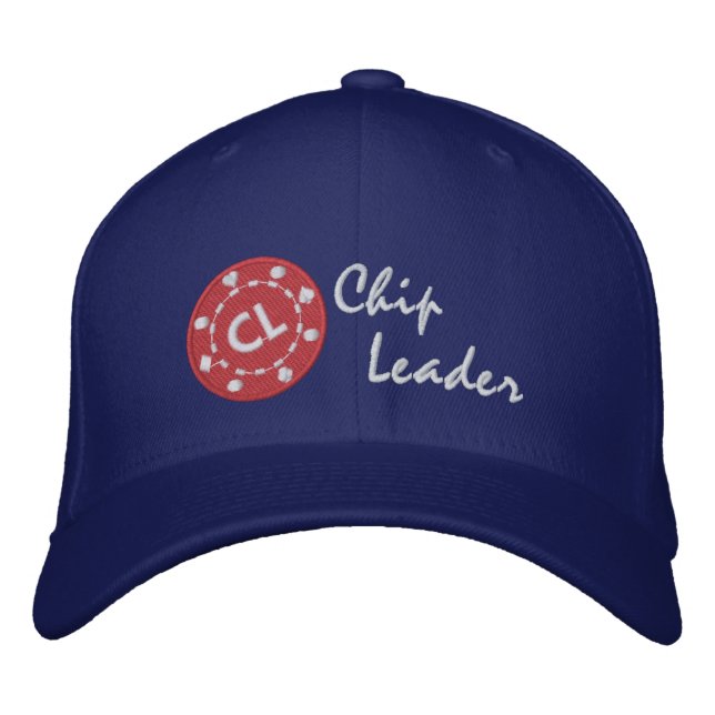 Chip Leader® Custom Baseball Cap Bestickte Kappe (Vorderseite)