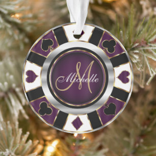 Chip Monogram Poker Casino - violet