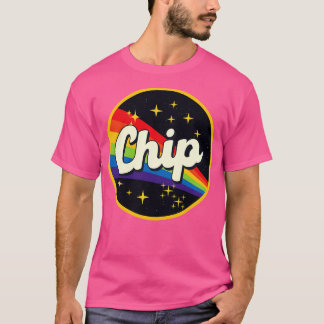 Chip Regenbogen im Vintagen Weltraum T-Shirt