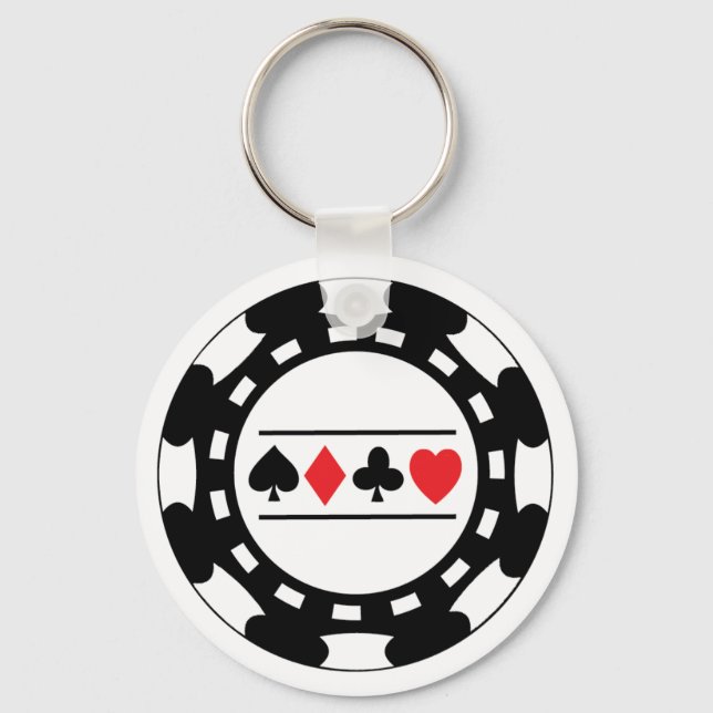 Chip-Schlüsselanhänger für das Black Casino Schlüsselanhänger (Vorderseite)
