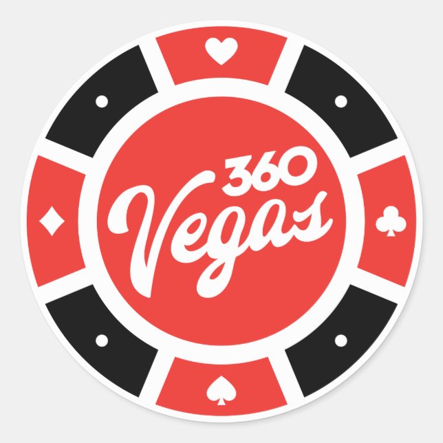 Chip-Throwback-Logo Runder Aufkleber (Vorderseite)