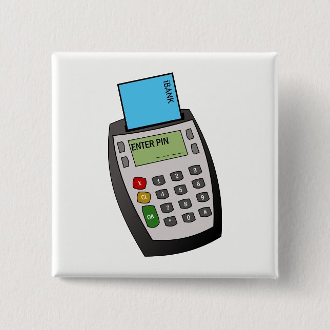 Chip- und Button-Maschine Button (Vorderseite)