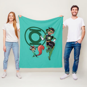 Chip und grüne Laterne Fleecedecke