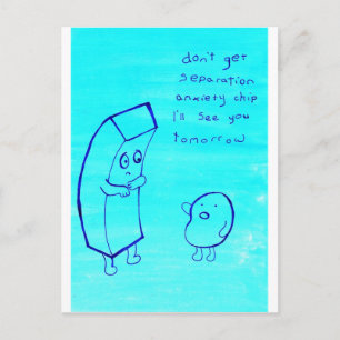 Chip und neues Kartoffel Postkarte