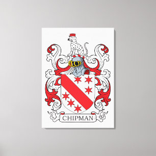 Chipman Familienwappen Leinwanddruck