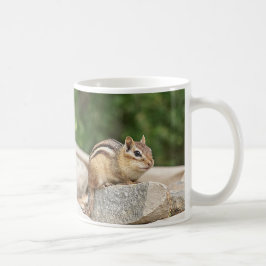 Chipmunk auf Stein Kaffeetasse