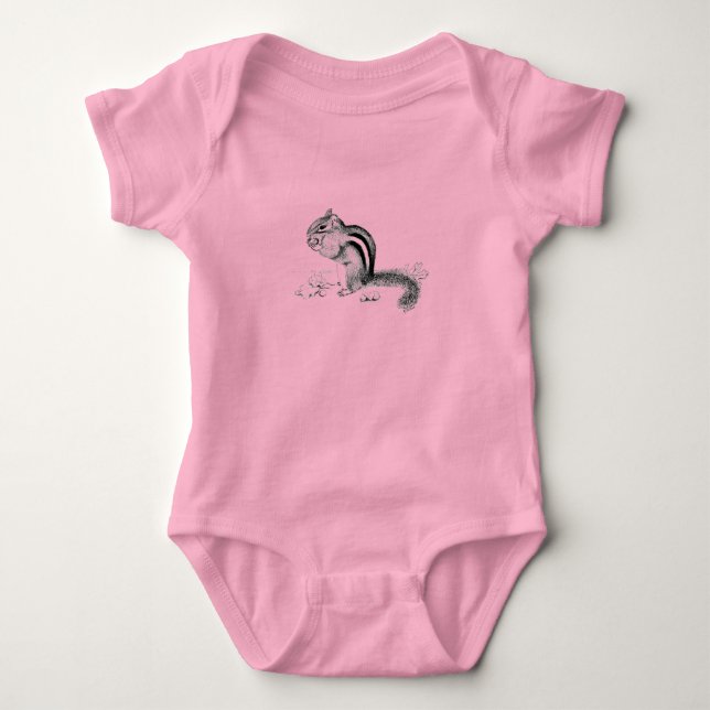 Chipmunk Baby Strampler (Vorderseite)